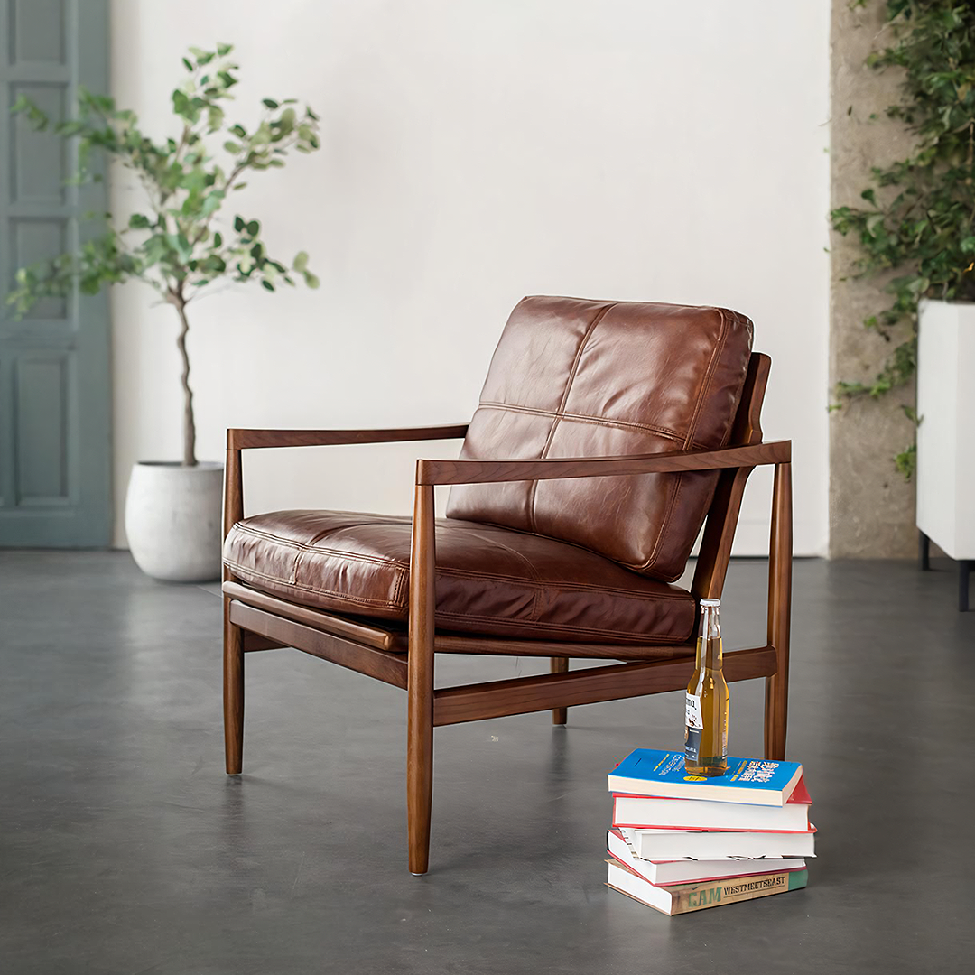 Hans Style CH22 Armchair, Solid Wood