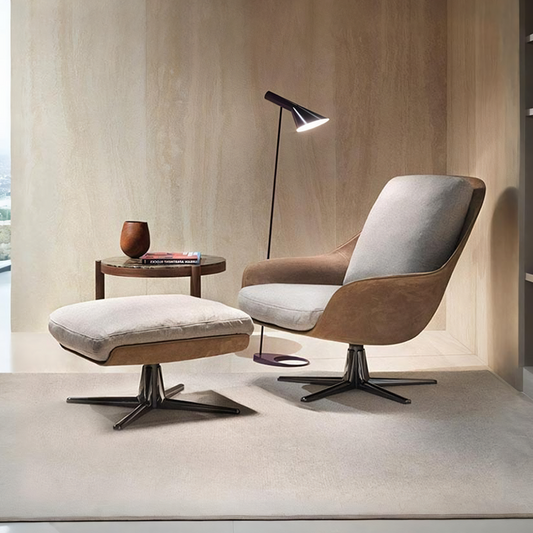 Herton Lounge Chair And Ottoman, Armchair