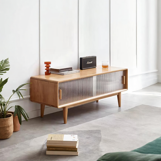 Kerry Mini TV Stand, Light Oak