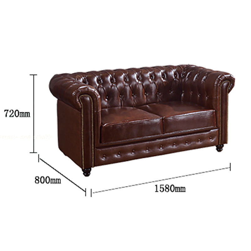 Vintage Chesterfield Three Seater Sofa | Weilai Concept