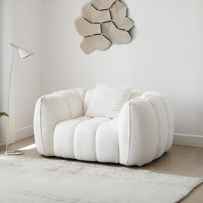 Oxley Pumpkin Single Sofa, Armchair, White