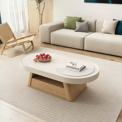 Quentina Coffee Table Oval, With TV Stand