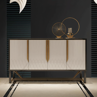 S912 Sideboard, Khaki & Gold