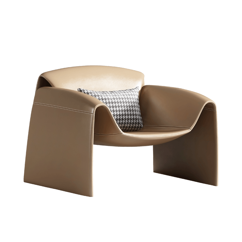 U Shape Armchair, Leather | Weilai Concept