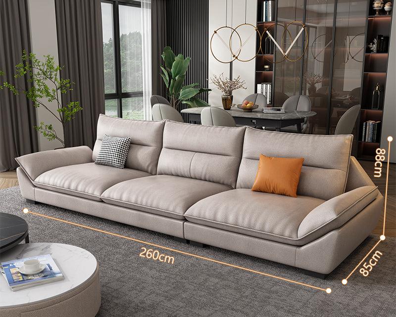 A900 Quinn Three Seater Sofa, Leathaire | Weilai Concept