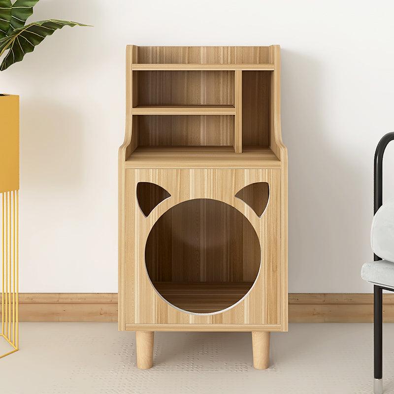 Pura Side Table With Pet House, Wood | Weilai Concept