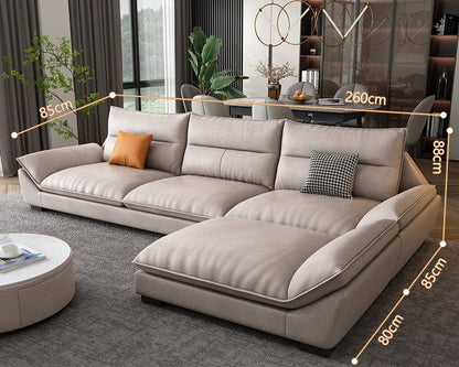 A900 Quinn Three Seater Sofa, Leathaire | Weilai Concept