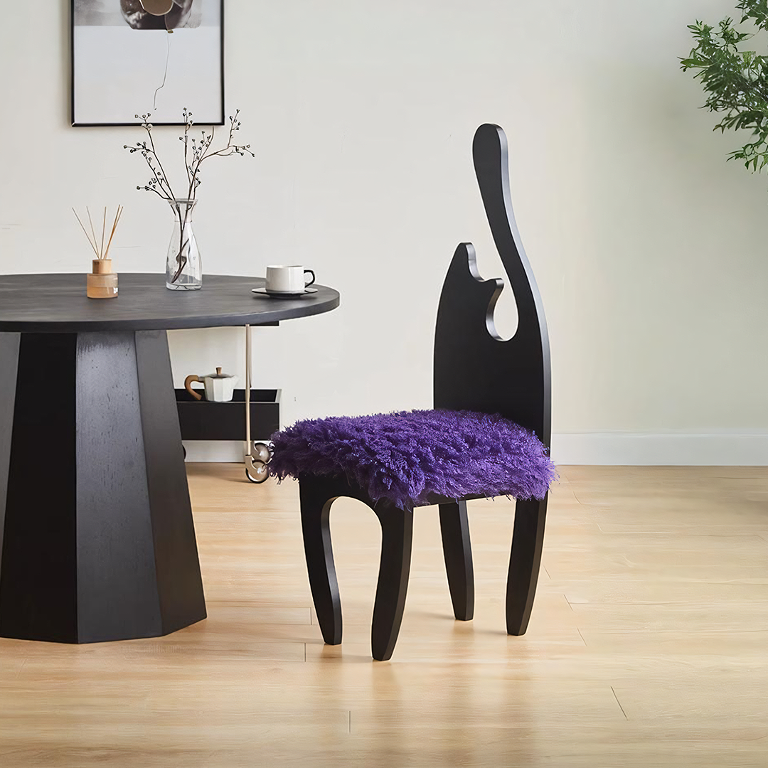 Tiffany Black Cat Dining Chair