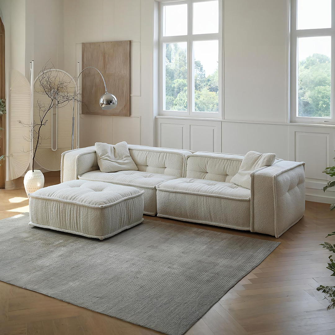 Undra Two Seater Sofa, Boucle