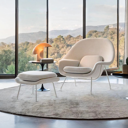 Womb Lounge Chair And Footstool, Armchair