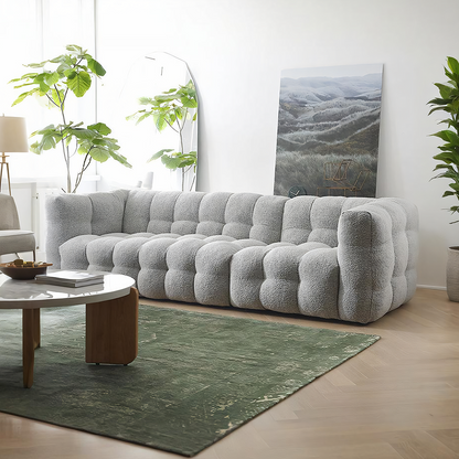 Zobah Three Seater Sofa, Boucle