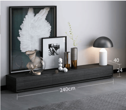 Agnes TV Stand, Black Oak | Weilai Concept