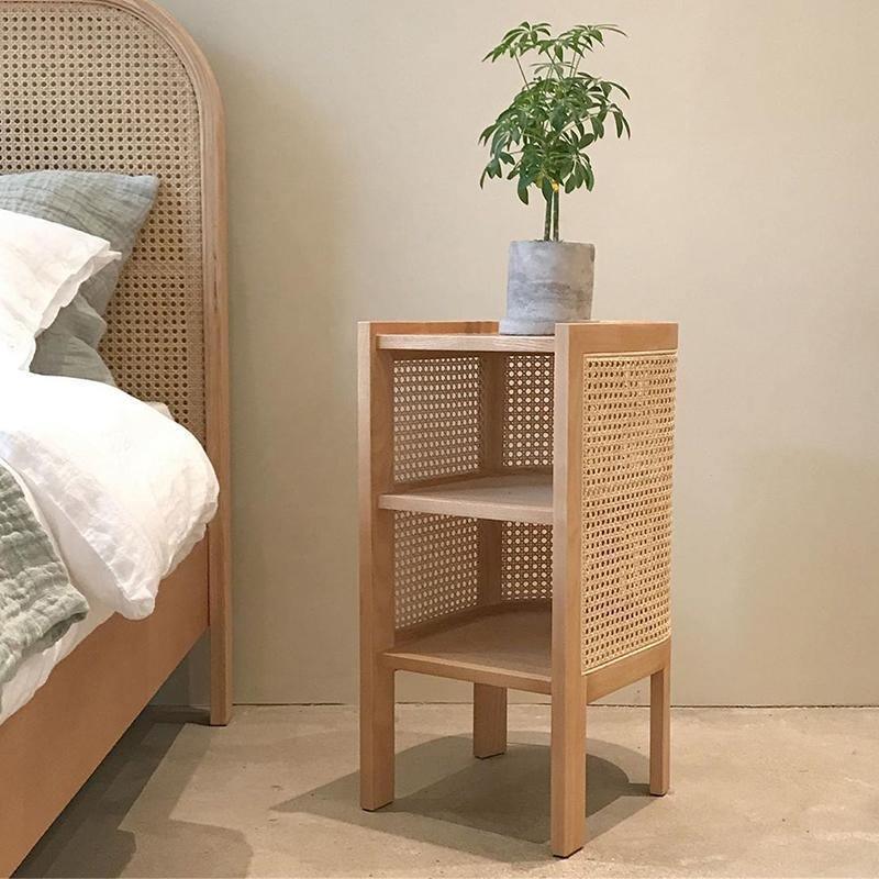 Alena Rattan Side Table | Weilai Concept