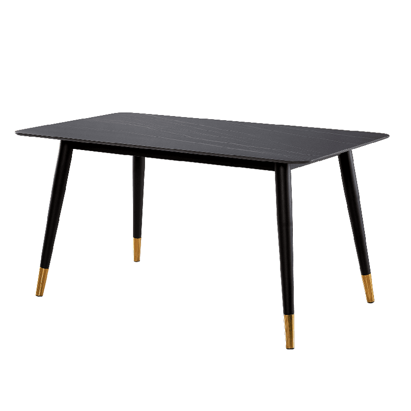 Mason Black Marble Dining Table - 130x80 cm