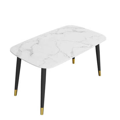 Mason White Marble Dining Table - 130x80 cm