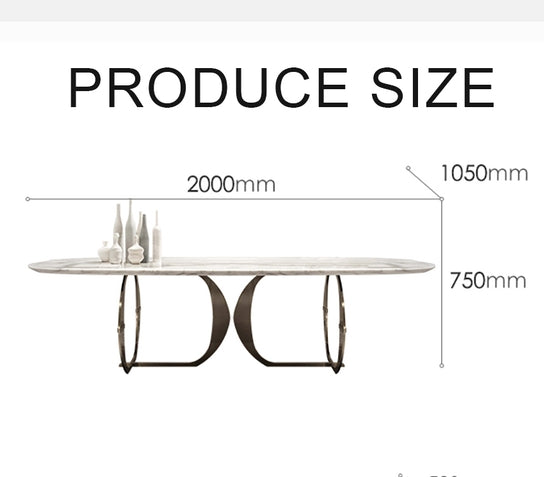 Arpen Dining Table, Marble, Dining Table Set-Weilai Concept