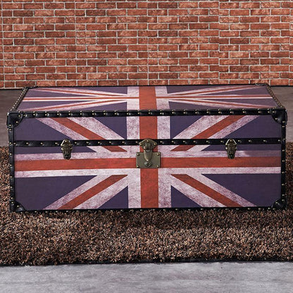 Aviator Union Jack Suitcase Coffee Table, Industrial Storage | Weilai Concept