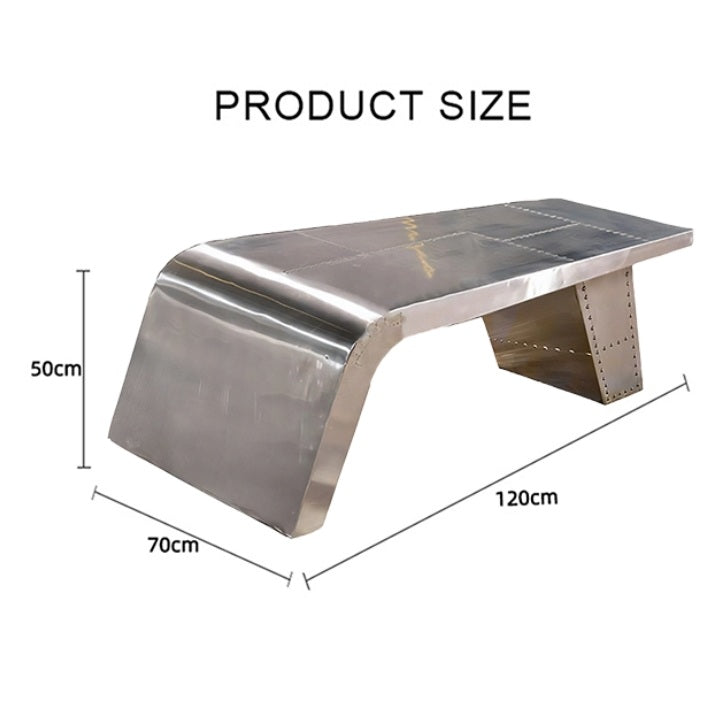 Aviator Coffee Table, Aluminium