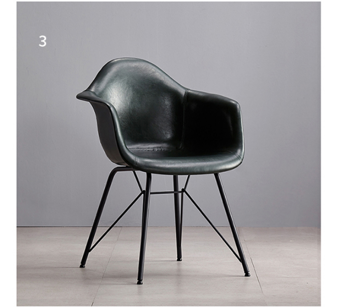 Bobby Dining Chair, Distressed Leather | Weilai Concept