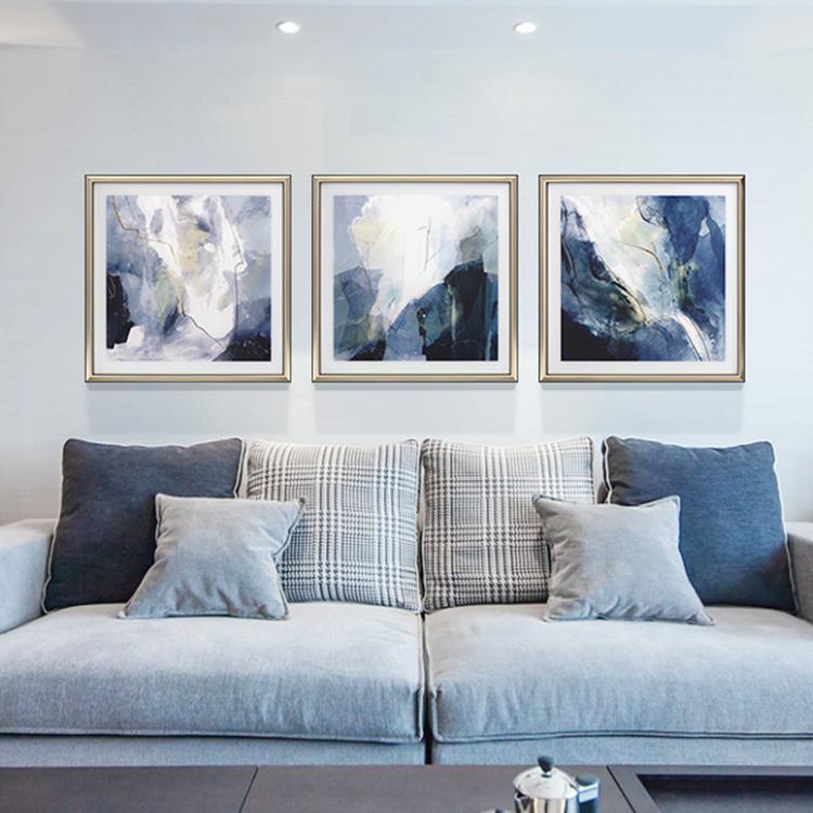 Blue Framed Wall Art Print 70*70cm | Weilai Concept