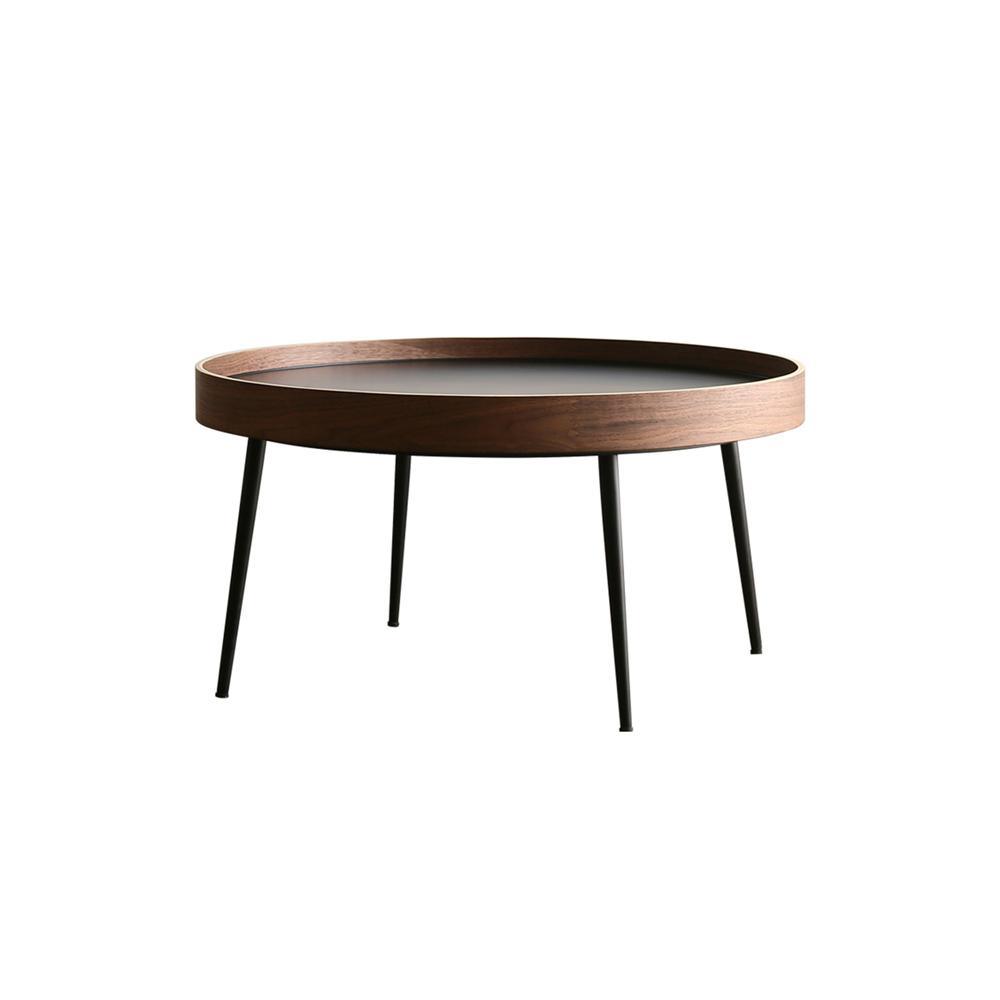 C163 Nesting Coffee Table Set, Oak & Black | Weilai Concept