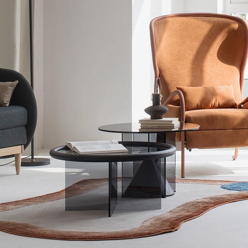 Cameron Nesting Coffee Table Set, Black | Weilai Concept