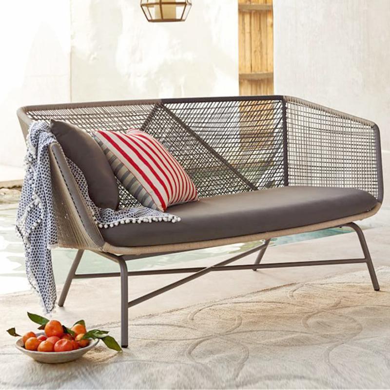 Carmean Rattan Chair and Footstool, Outdoor Furniture | Weilai Concept