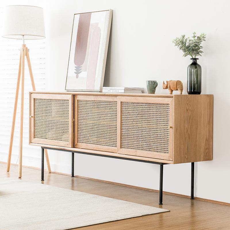 Cement Sideboard, Light Oak | Weilai Concept