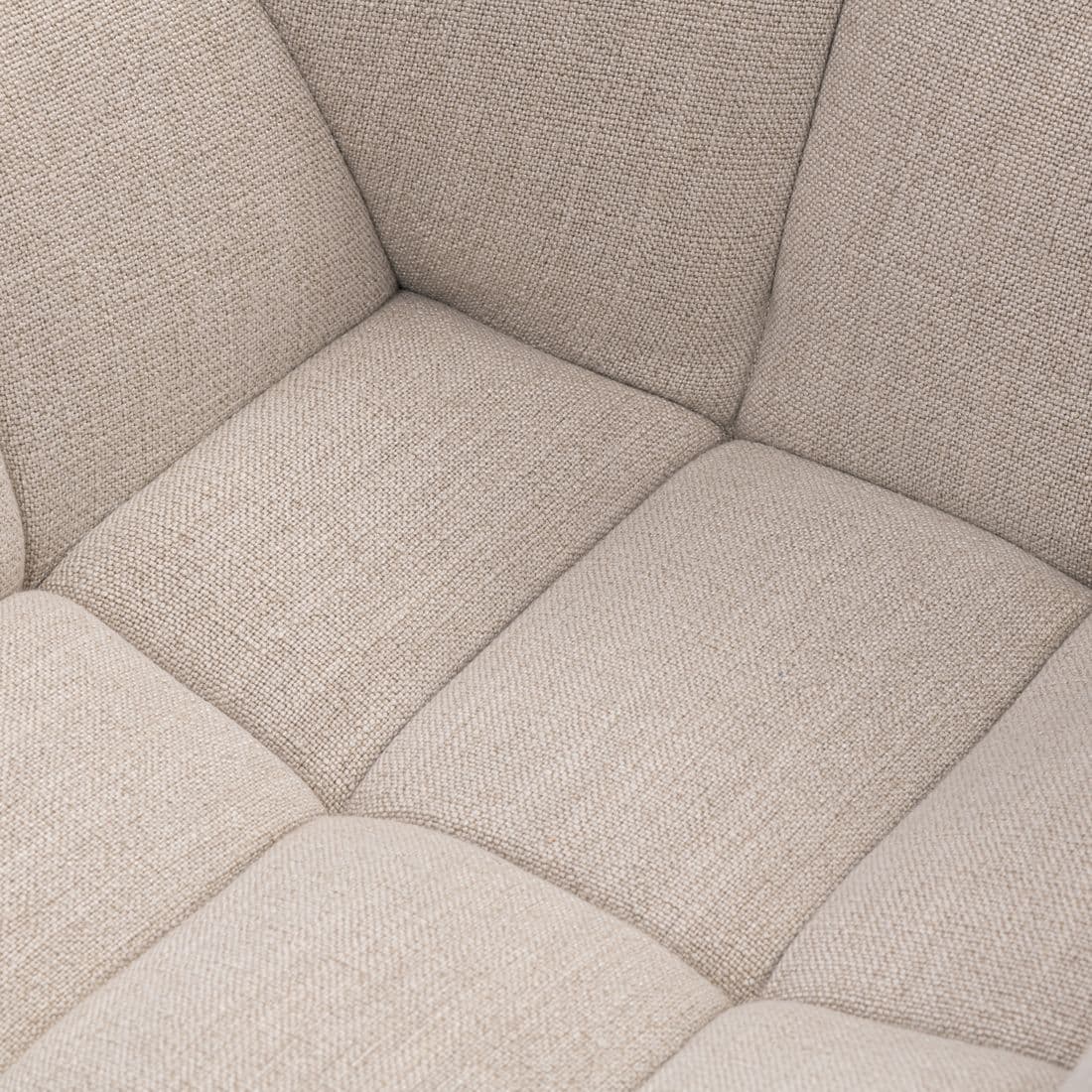 Ruby Cream Fabric Swivel Chair