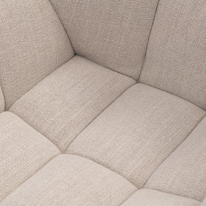 Ruby Cream Fabric Swivel Chair