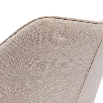 Ruby Cream Fabric Swivel Chair