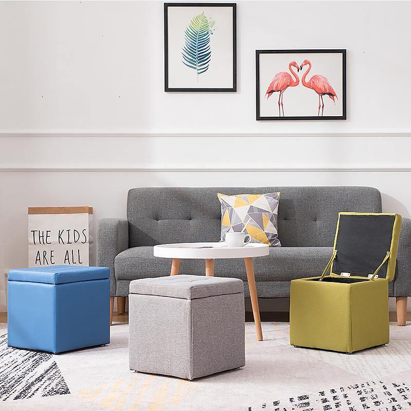 Cube Footstool With Storage | Weilai Concept