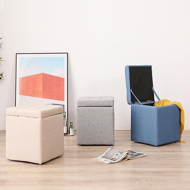 Cube Footstool With Storage | Weilai Concept