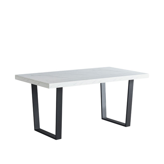 Dannis Marble Effect MDF Dining Table