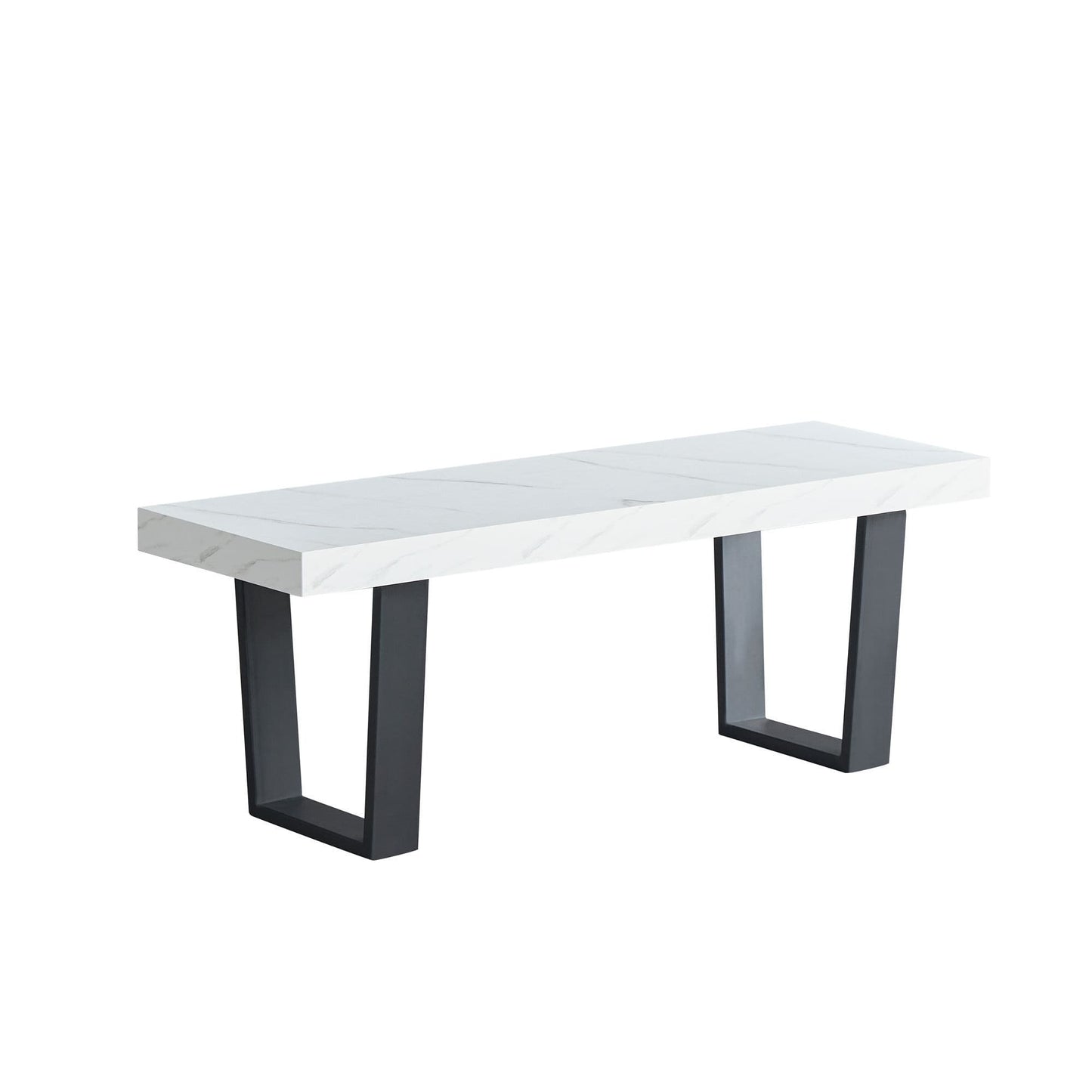 Dannis Marble Effect MDF Dining Table