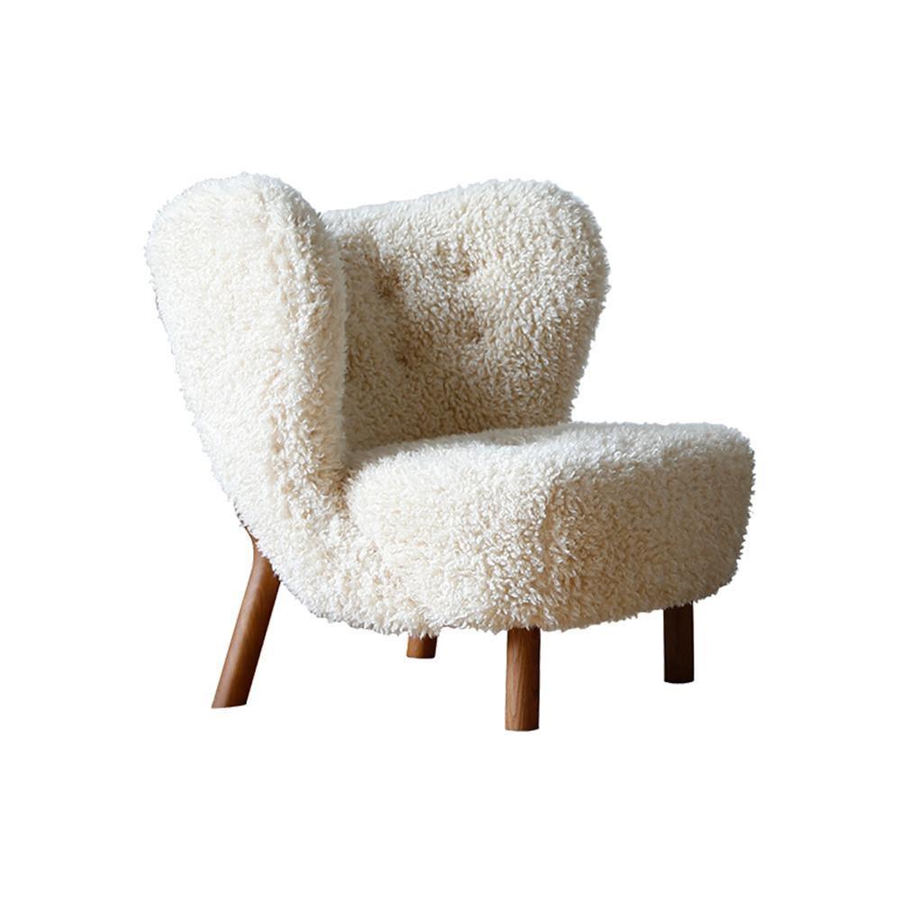 Fitz Armchair, White Wool | Weilai Concept