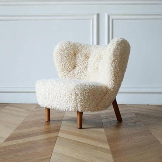 Fitz Armchair, White Wool | Weilai Concept