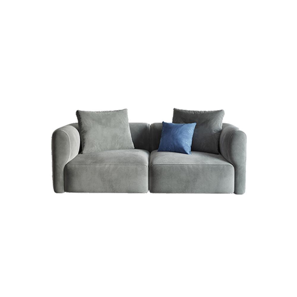 FIN Four Seater/ Corner Sofa, Grey Velvet | Weilai Concept