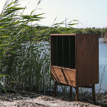 FU28 Bedside Table, Dark Oak | Weilai Concept