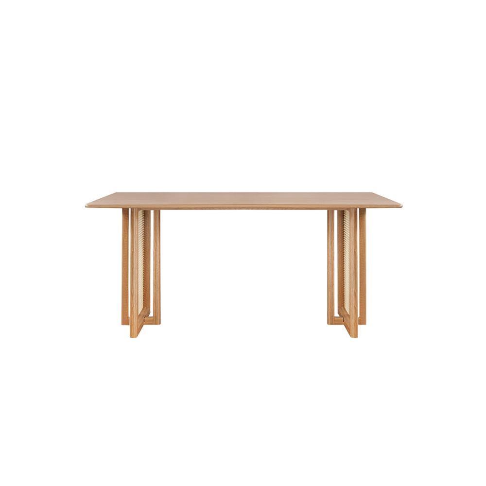 Gavril Rattan Dining Table, Oak | Weilai Concept