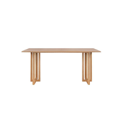 Gavril Rattan Dining Table, Oak | Weilai Concept