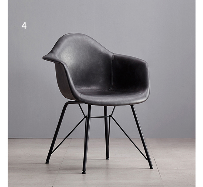 Bobby Dining Chair, Distressed Leather | Weilai Concept