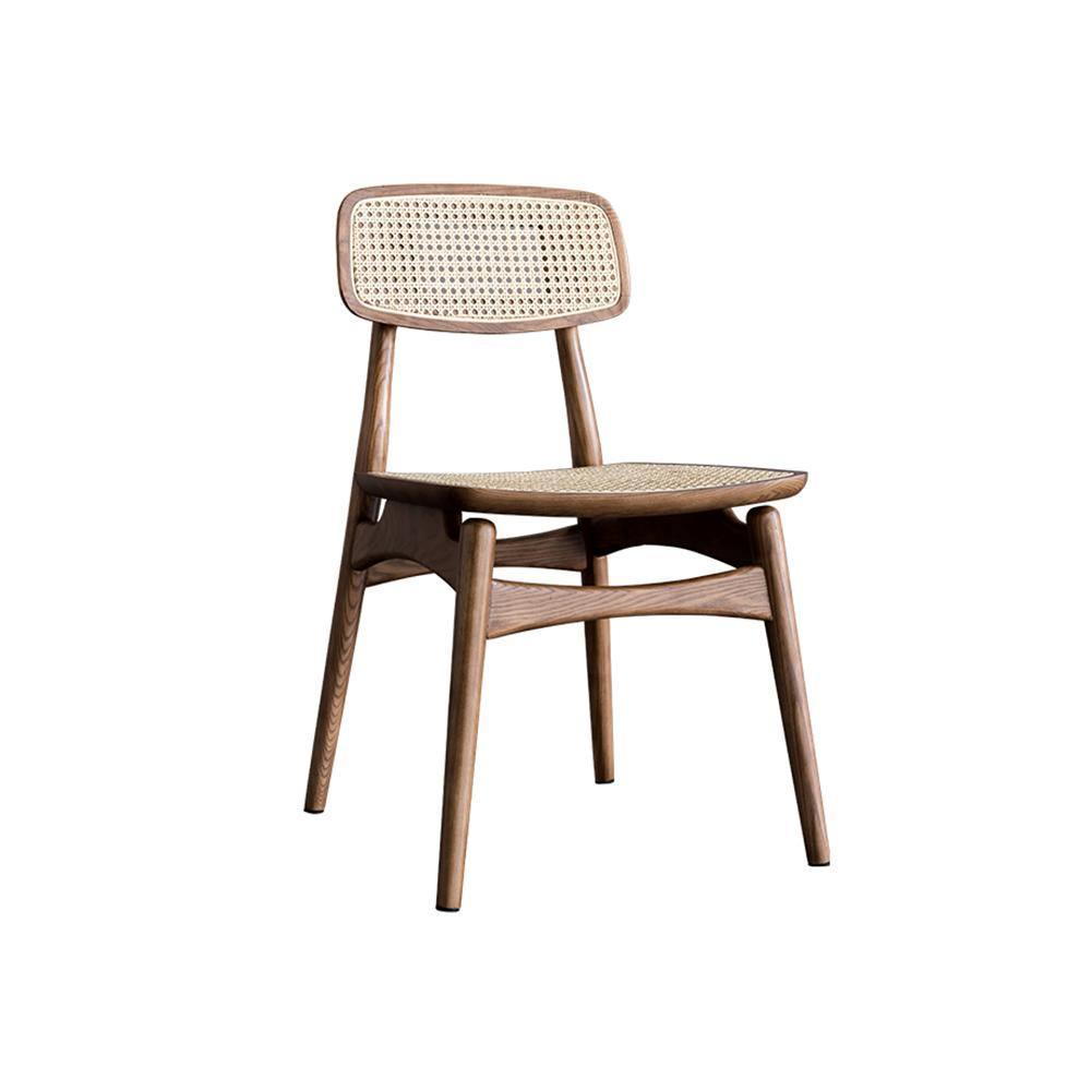 Hans Style Rattan Dining Chair, Light Oak | Weilai Concept