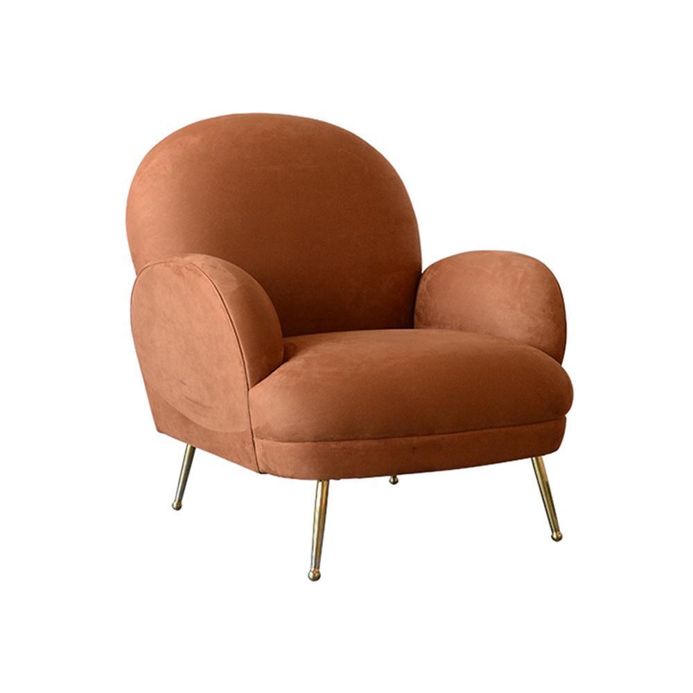 Juno Armchair, Brown Velvet | Weilai Concept