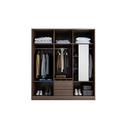 KA9336 Wardrobe, Rosewood & Black | Weilai Concept