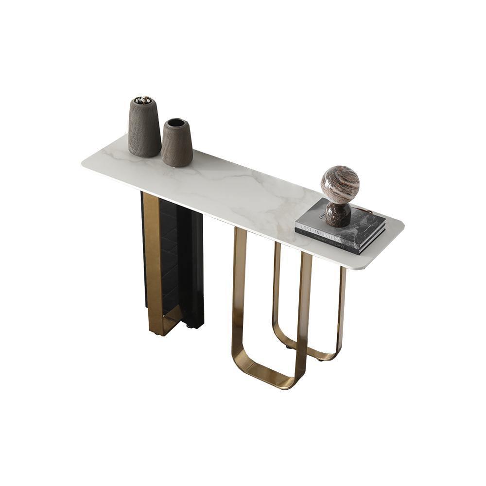 Kave Console Table, Gold And Black | Weilai Concept