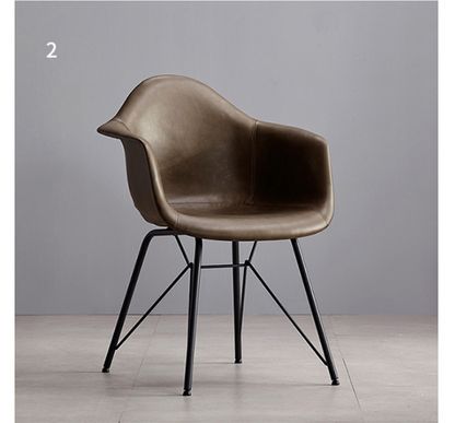 Bobby Dining Chair, Distressed Leather | Weilai Concept