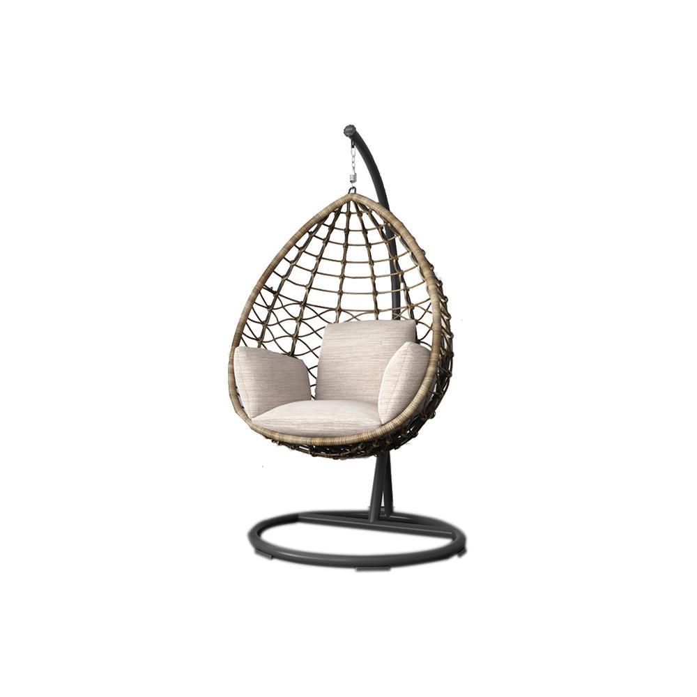 Kye Rattan Garden Hanging Egg Chair with Stand, Indoor/ Outdoor Furniture | Weilai Concept