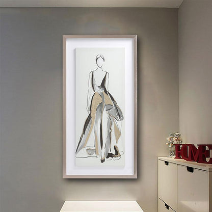 Lady Framed Wall Art Print 40*60cm | Weilai Concept