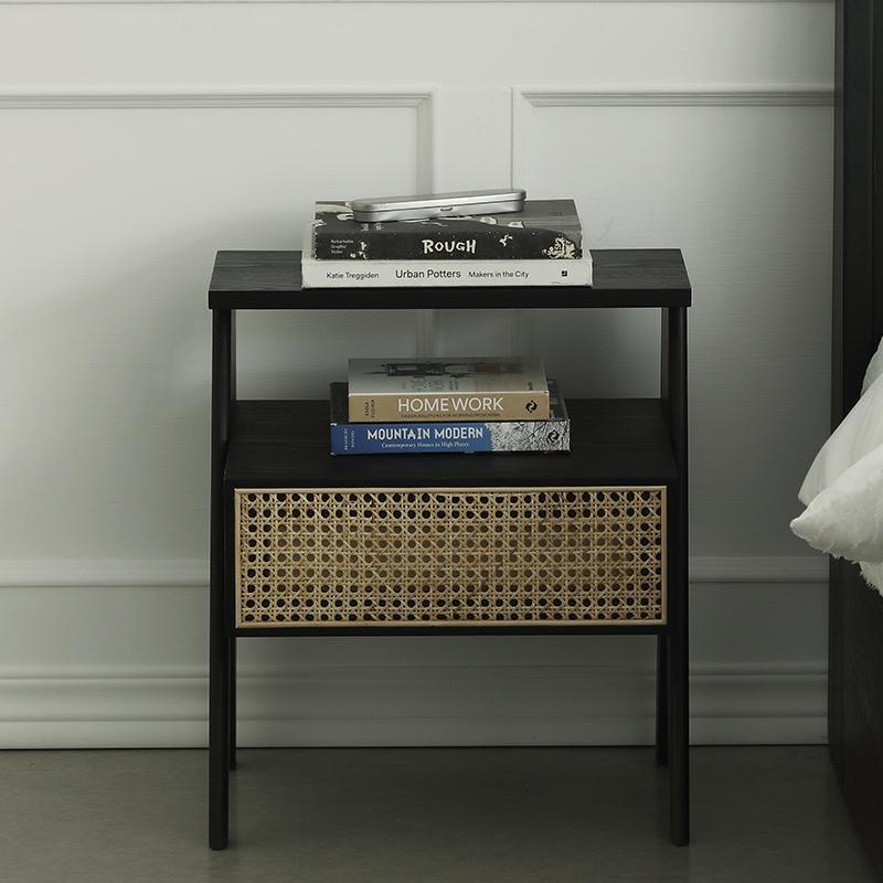 Lambeth Bedside Table, Black | Weilai Concept